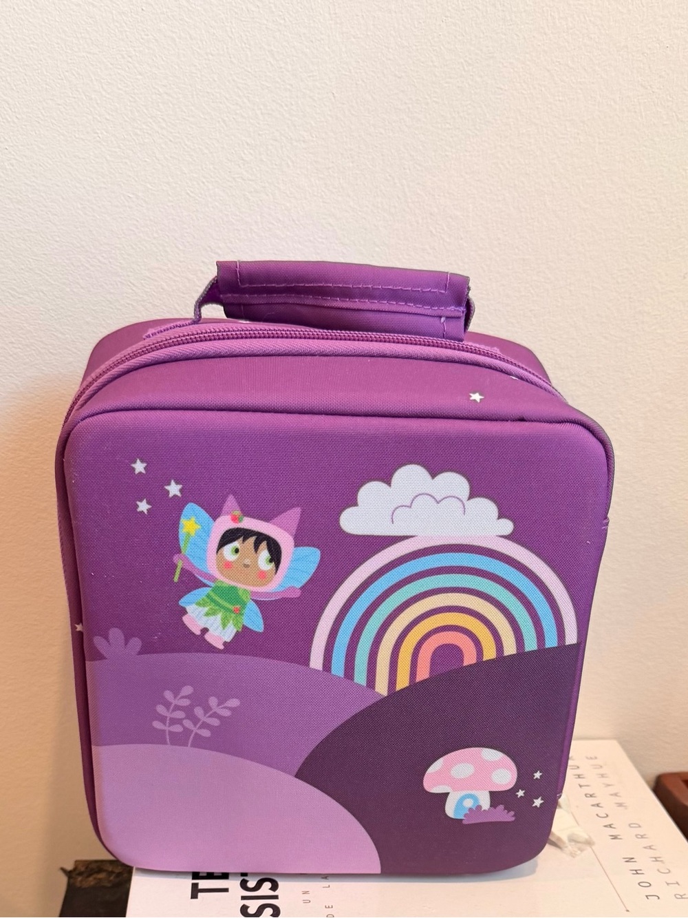 Kids Purple Fairy & Rainbow Lunch Tote